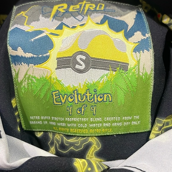 Retro rifle men’s sz small evolution 4 button down short sleeve - Picture 2 of 3